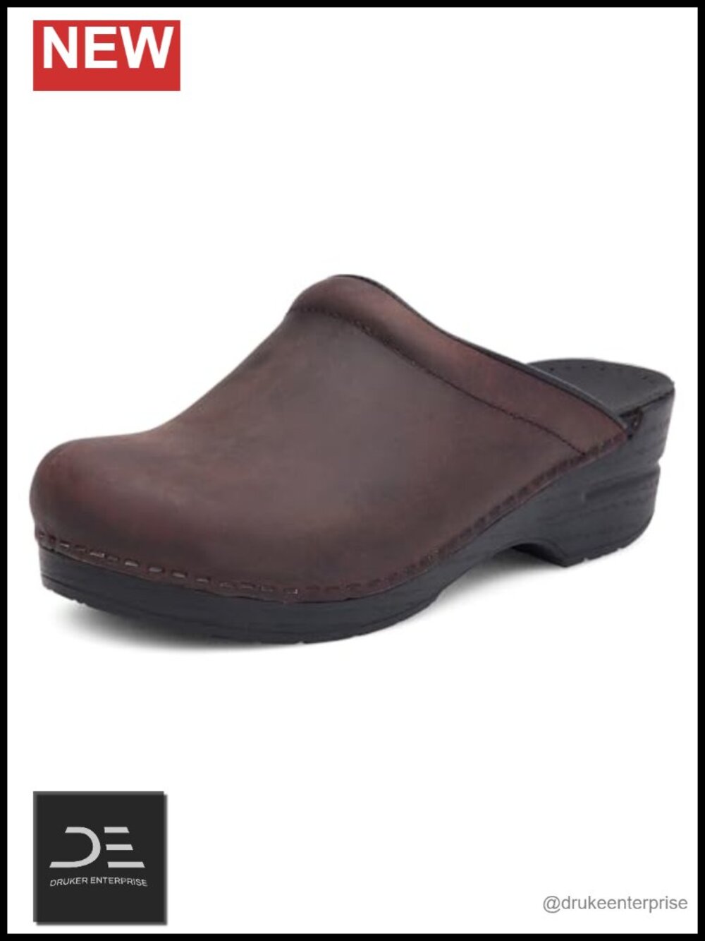 Dansko Sonja Women's Mule Leather Walking Shoe PU Outsole Platform Heel